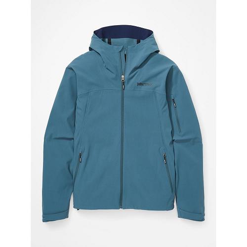 Marmot Softshell Jacket Blue Grey NZ - Alsek Jackets Mens NZ1042763